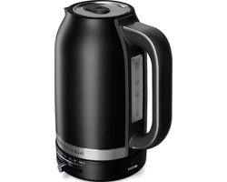 KitchenAid Waterkoker met temperatuurregeling tussen 50°C en 100°C - 1,7 l - Snel en stil - Roestvrij staal - Mat zwart