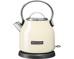 KitchenAid Waterkoker - Waterkoker roestvrij staal met temperatuurmeter en verwijderbare kalkfilter - 1,25 L, Crème