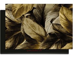 KitchenArt Golden Leaves – Inductie Beschermer - 60 x 52 cm - Kookplaat Beschermer - Afdekplaat voor Inductieplaat - Beschermmat Inductiekookplaat