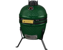 KitchenBrothers Kamado BBQ - 13 Inch Houtskool Barbecue - 27⌀ cm - PFAS-vrij -Egg BBQ - Vaderdag Cadeau - Groen