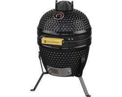 KitchenBrothers Kamado BBQ - PFAS Vrij - 13 Inch Houtskool Barbecue - 27⌀ cm - Egg BBQ - Zwart