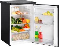 KitchenBrothers Koelkast - 127L - Tafelmodel - IJskast - Frigo - Vrijstaand - Zwart
