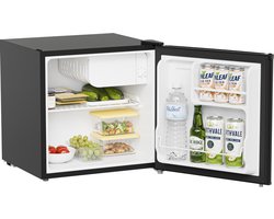 KitchenBrothers Mini Koelkast - 43L - Kleine ijskast - Minibar - Vrijstaand - Frigo - Compact - Zwart