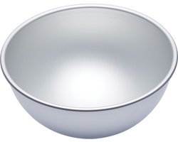 KitchenCraft MasterClass Halve Bol Cakevorm - Geanodiseerd Aluminium 20 x 20 x 10 Centimeter Zilverkleurig
