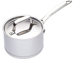 KitchenCraft MasterClass Mini Steelpan - Geschikt voor Inductie 250 Milliliter Roestvrij Staal