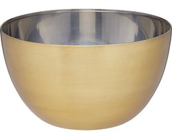 KitchenCraft MasterClass Saladekom/Fruitschaal - Messing Afwerking ‎Roestvrij Staal 31,3 x 23,9 x 13,7 Centimeter
