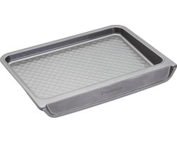 KitchenCraft MasterClass Smart Stack Bakplaat Met Antiaanbaklaag - Koolstofstaal ‎40,5 x 30,5 x 4,5 Centimeter Grijs