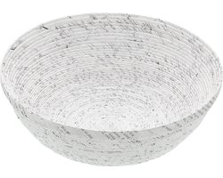 KitchenCraft Natural Elements Grote Fruitschaal - Gerecycled Papier Stevig Biologisch Afbreekbaar en Herbruikbaar