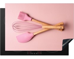 KitchenYeah® Inductie beschermer 75x52 cm - Keukengerei - Roze - Bakken - Kookplaataccessoires - Afdekplaat voor kookplaat - Inductiebeschermer - Inductiemat - Inductieplaat mat