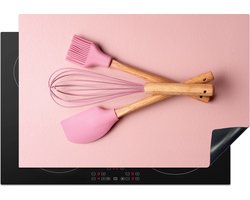 KitchenYeah® Inductie beschermer 76x51.5 cm - Keukengerei - Roze - Bakken - Kookplaataccessoires - Afdekplaat voor kookplaat - Inductiebeschermer - Inductiemat - Inductieplaat mat