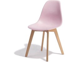 KITO - Eetkamerstoelen - set van 4 eettafel stoelen - roze