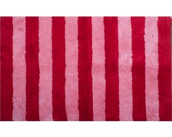 Kitsch Kitchen badmat gestreept roze/rood
