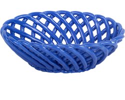 Kitsch Kitchen mandje porselein ovaal Streetstyle blauw S