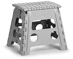 Klapkruk Kunststof Grijs - Multifunctionele Inklapbare Stoel