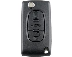 Klapsleutel - autosleutel behuizing - 3 knoppen - Peugeot 107 207 307 307S 308 407 607 -Koffer CE0536-HU83
