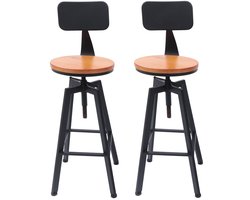 Klapstoel – Vouwstoel – Opvouwbare Stoel – Barkruk – Eetkamerstoel – Metalen Frame – Verstelbare Zithoogte – Gemakkelijk Schoon Te Maken