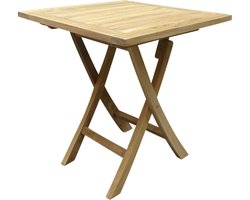 Klaptafel 70x70x75 vierkant teakhout