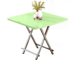 Klaptafel - Computertafel bureau - Eten en werken - Draagbaar en compact - 60 x 60 cm - Wit