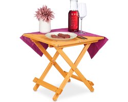 klaptafel hout - tot 10 kg - 50 x 50 x 50 cm - inklapbaar - vouwtafel