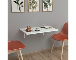 Klaptafel Klepp voor wandmontage 72x45x1,8 cm wit