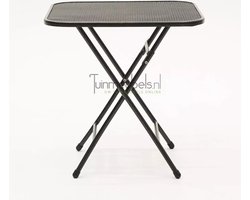 Klaptafel metaal Grijs 80x80cm