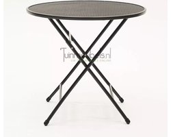 Klaptafel metaal Grijs ø80cm