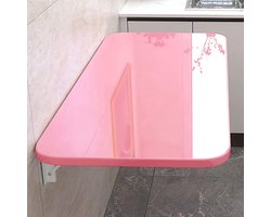 Klaptafel - Opklaptafel Wandtafel - Ruimte Besparen - Driehoekige Ondersteuning - 70x30cm - Blauw