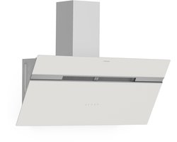 Klarstein Alina Afzuigkap - 90cm Keukenafzuigkap, 615 m³/h Luchtstroom, A-Energie-efficiëntie, LED-verlichting, Stil 54 dB, Touch Control, Afvoer & Recirculatie, Wit
