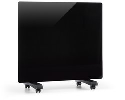 Klarstein elektrische kachel, convectiekachel met wielen, draagbare elektrische kachel, energiebesparend, slanke, stille elektrische kachel, vrijstaande elektrische radiator met thermostaat, 1000 W