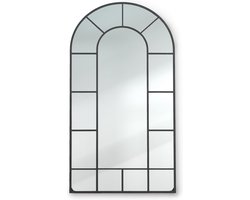 Klarstein Grote Wandspiegel - Spiegel Over De Volle Lengte 84X46 cm - Staande Spiegel Groot & Lang - Aluminium Staande Spiegel voor Slaap- & Kleedkamer - Grote Staande Spiegel Over De Volle Lengte - Staand / Wandmontage - Zwart
