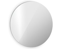 Klarstein Marvel Mirror Infrarood Verwarming - 300W - Weektimer - Ip54 - Spiegel - Rond - Zilver/Grijs