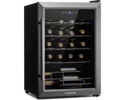 Klarstein Ultimo 20 Uno Wijnkoelkast - 53 Liter - Touch bedieningspaneel - 131 Watt - 5-18°C - Zwart