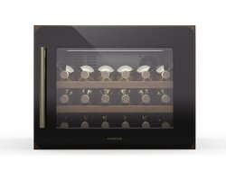 Klarstein Vinsider Victoria 28 wijnkoeler – 28 flessen, 1 zone, 5–20°C, touchscreenbediening, LED-verlichting, trillings- en UV-bescherming, stil, klaar voor installatie, zwart