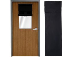 Klaslokaal deur raam verduisterende hoes zwarte lockdown schaduw privacy gordijn met aanraaksluiting kleine raambekleding verduistering verduisterende roller gordijn voor glazen voordeur