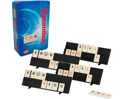 Klassiek Rummikub Spel in Compacte Metalen Reiskoffer