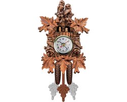 Klassieke koekoeksklok - Vintage houten hangklok - Ideaal als wanddecoratie voor woonkamer, kantoor, restaurant