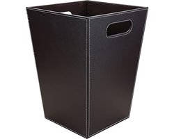 Klassieke prullenbak voor kantoor/badkamer/keuken/slaapkamer (bruin)
