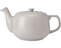 Klassieke Theepot in Latte/crèmekleur - 1,2 liter, 4 kopjes, met antilek schenktuit en comfortabele handgreep