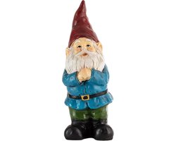 Klassieke Tuinkabouter Standbeeld Decoratie Buiten, Vrolijke Dwerg voor Tuin en Terras