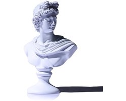 Klassieke Witte Buste Beeldhouwwerk - Decoratief Kunstwerk voor Interieur