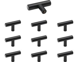 Klassieke Zwarte Meubelknoppen Set van 10 Stuks voor Stijlvolle Interieurdecoratie