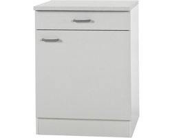 Klassik 60 onderkast - 60x84,5cm wit - met werkblad