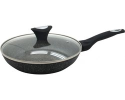 Klausberg 7037 -  koekenpan met deksel - Ø20 cm - Marmer coating - Alle warmtebronnen