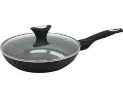 Klausberg 7039 - koekenpan met deksel - Ø24 cm - Marmer coating - Alle warmtebronnen