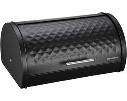 Klausberg 7453 - Broodtrommel - diamond - zwart - staal