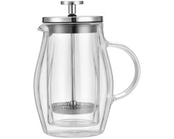 Klausberg KB7682 Piston Coffee & Tea Brewer - Dubbelwandige Glazen Zetkan (0,35L)
