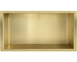 Klea Inbouwnis 30x60x10cm Geborsteld Messing