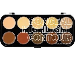 Kleancolor - Conceal, Highlight & Contour - Cream Palette - CC2121 - Concealer - Highlighter - Contour - 40 g