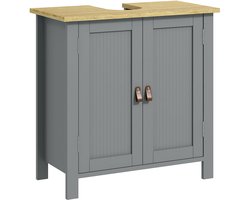 Kleankin-Badkamermeubel-Hout-60x30x60cm-Grijs
