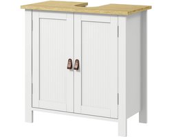 Kleankin-Badkamermeubel-Hout-60x30x60cm-Wit